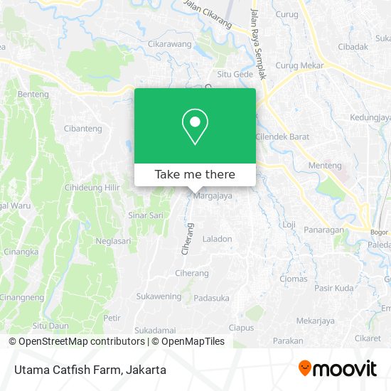 Utama Catfish Farm map