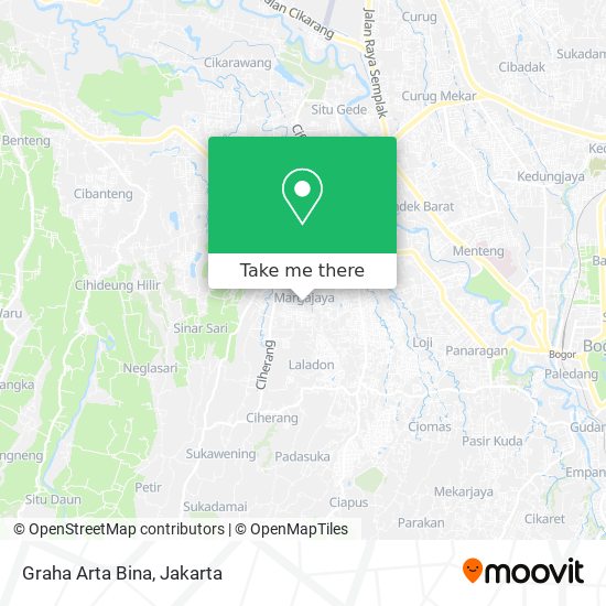 Graha Arta Bina map