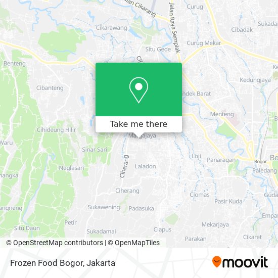 Frozen Food Bogor map