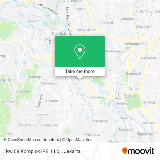 Rw 08 Komplek IPB 1 Loji map