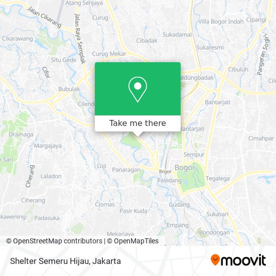 Shelter Semeru Hijau map