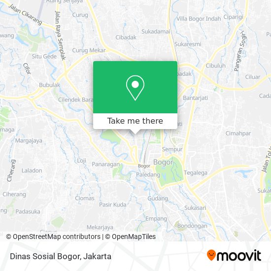 Dinas Sosial Bogor map