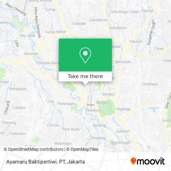 Ayamaru Baktipertiwi. PT map