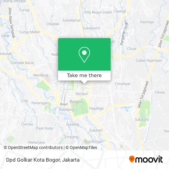 Dpd Golkar Kota Bogor map