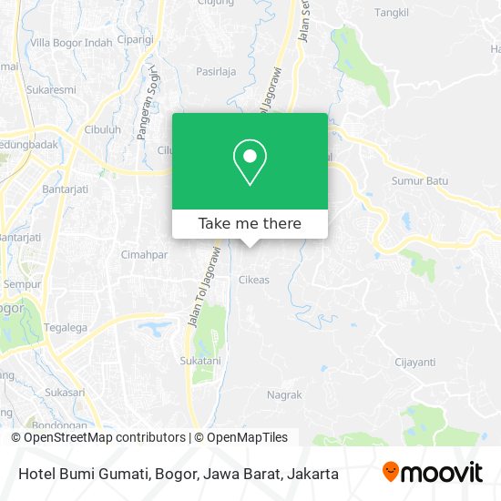 Hotel Bumi Gumati, Bogor, Jawa Barat map