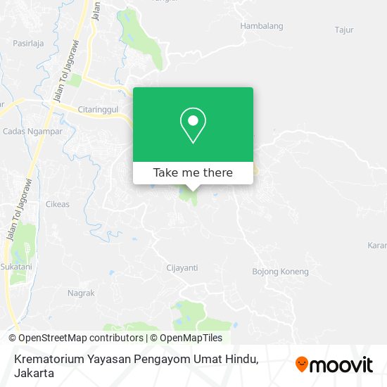 Krematorium Yayasan Pengayom Umat Hindu map