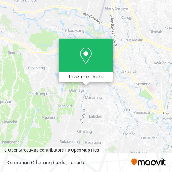 Kelurahan Ciherang Gede map
