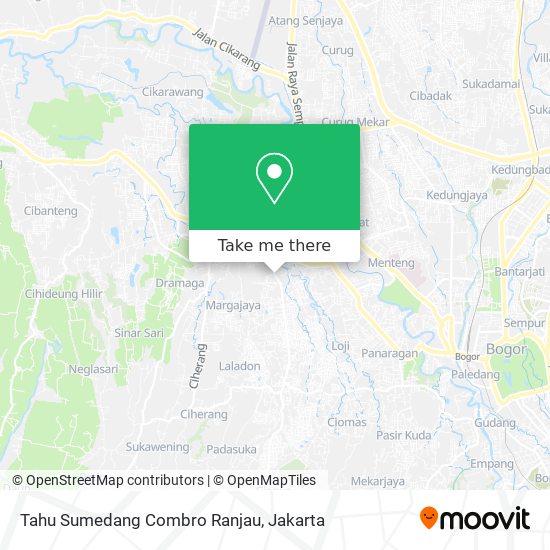 Tahu Sumedang Combro Ranjau map