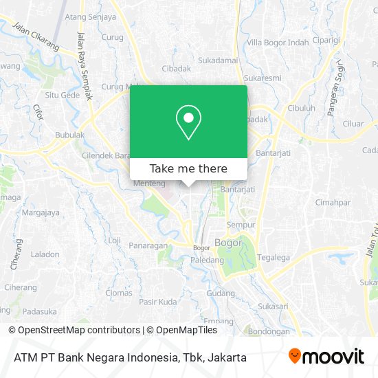 ATM PT Bank Negara Indonesia, Tbk map