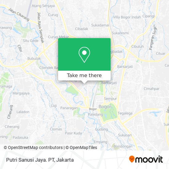 Putri Sanusi Jaya. PT map
