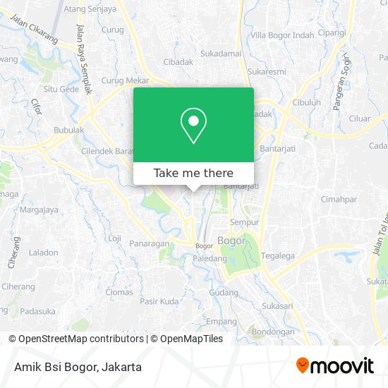 Amik Bsi Bogor map