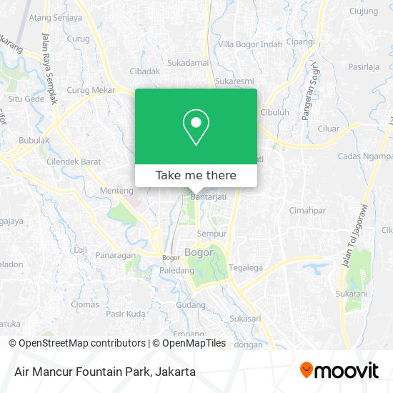 Air Mancur Fountain Park map