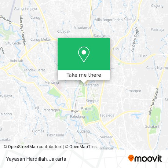 Yayasan Hardillah map