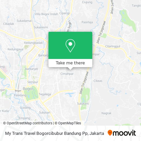 My Trans Travel Bogorcibubur Bandung Pp map