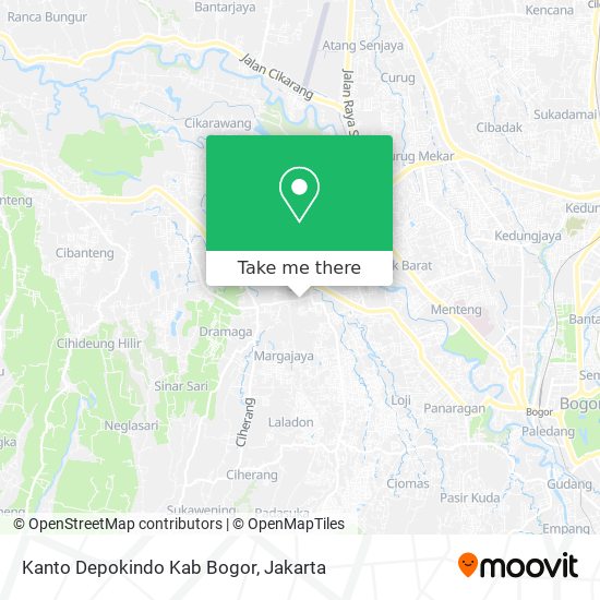Kanto Depokindo Kab Bogor map
