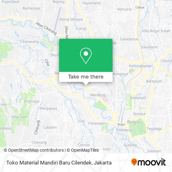Toko Material Mandiri Baru Cilendek map