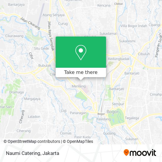 Naumi Catering map