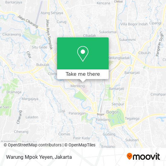 Warung Mpok Yeyen map