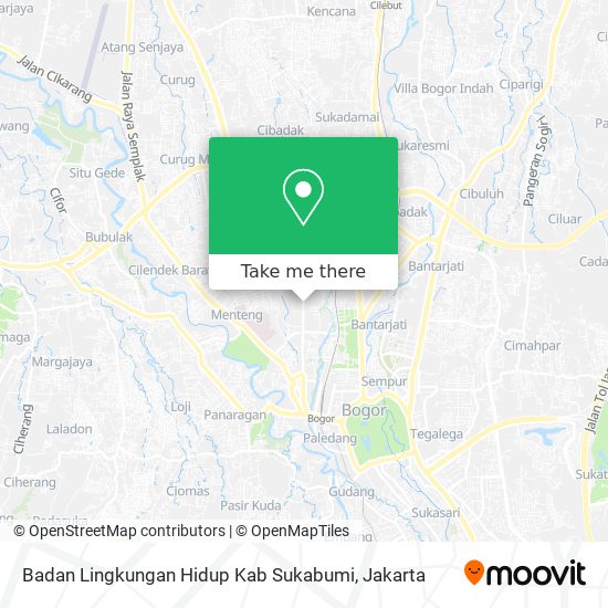 Badan Lingkungan Hidup Kab Sukabumi map