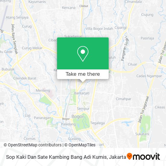 Sop Kaki Dan Sate Kambing Bang Adi Kumis map