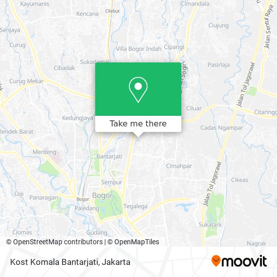 Kost Komala Bantarjati map