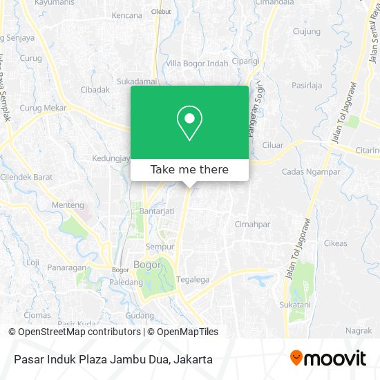 Pasar Induk Plaza Jambu Dua map