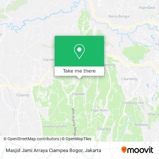 Masjid Jami Arraya Ciampea Bogor map