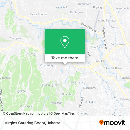 Virgins Catering Bogor map