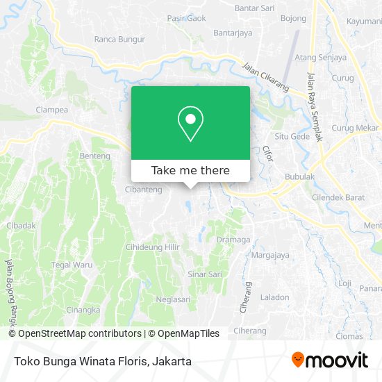 Toko Bunga Winata Floris map