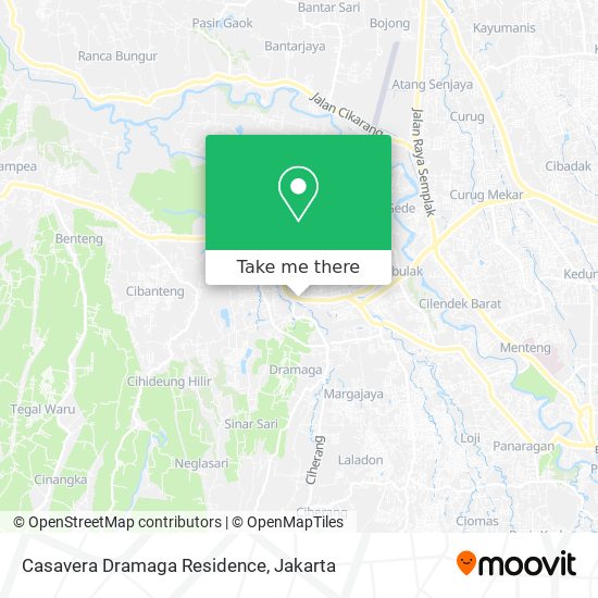 Casavera Dramaga Residence map