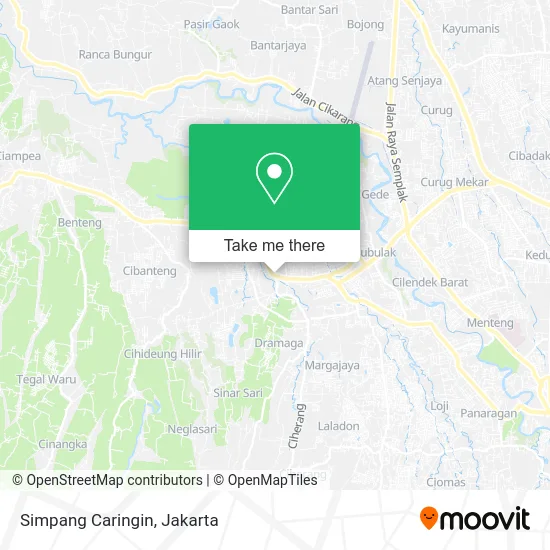 Simpang Caringin map