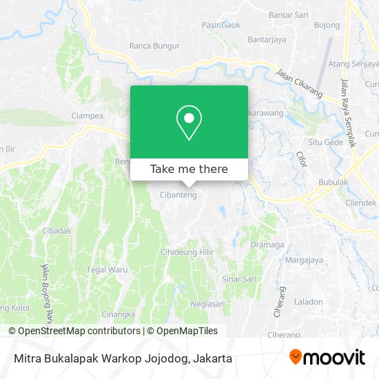 Mitra Bukalapak Warkop Jojodog map
