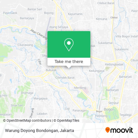 Warung Doyong Bondongan map