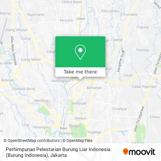 Perhimpunan Pelestarian Burung Liar Indonesia (Burung Indonesia) map