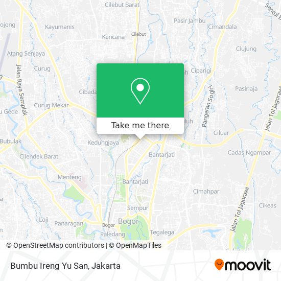 Bumbu Ireng Yu San map