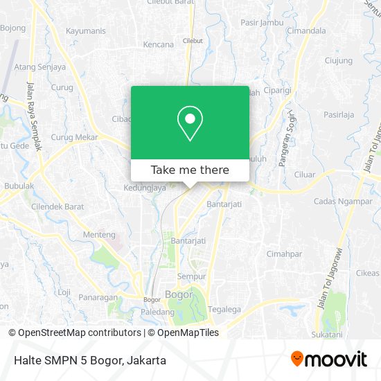 Halte SMPN 5 Bogor map