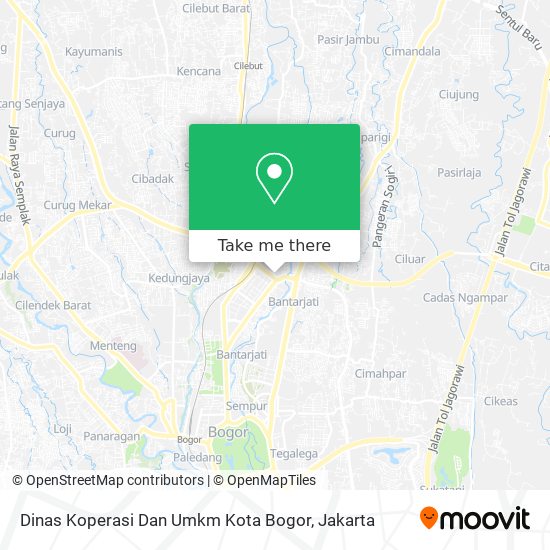 Dinas Koperasi Dan Umkm Kota Bogor map