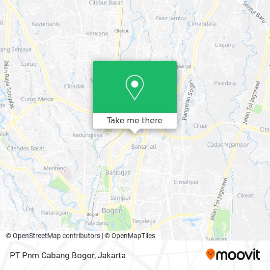 PT Pnm Cabang Bogor map