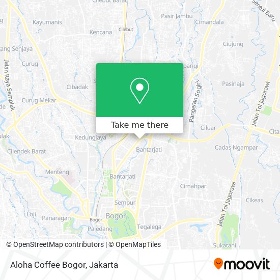 Aloha Coffee Bogor map