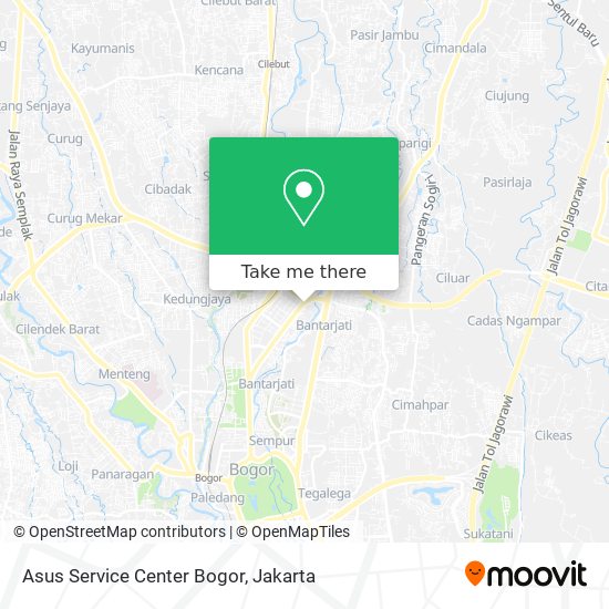 Asus Service Center Bogor map