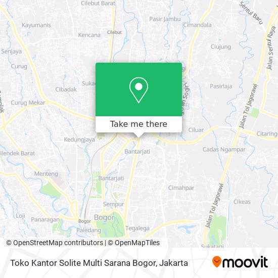 Toko Kantor Solite Multi Sarana Bogor map