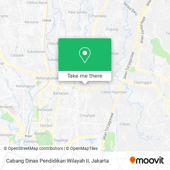 Cabang Dinas Pendidikan Wilayah II map