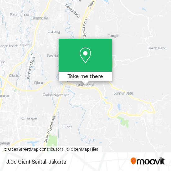 J.Co Giant Sentul map