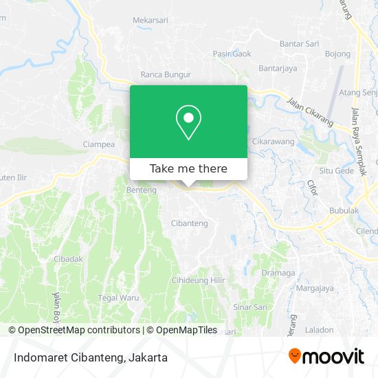 Indomaret Cibanteng map