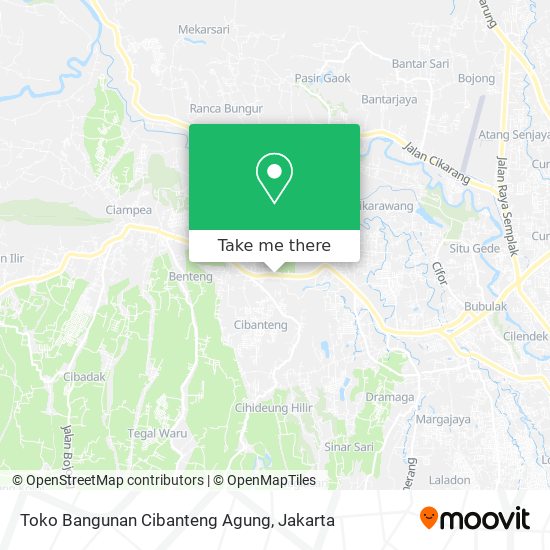 Toko Bangunan Cibanteng Agung map