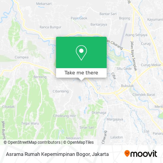 Asrama Rumah Kepemimpinan Bogor map