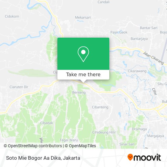 Soto Mie Bogor Aa Dika map