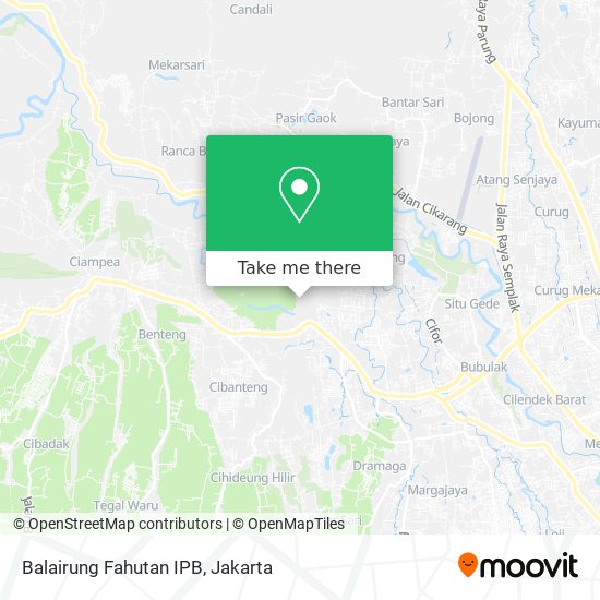 Balairung Fahutan IPB map