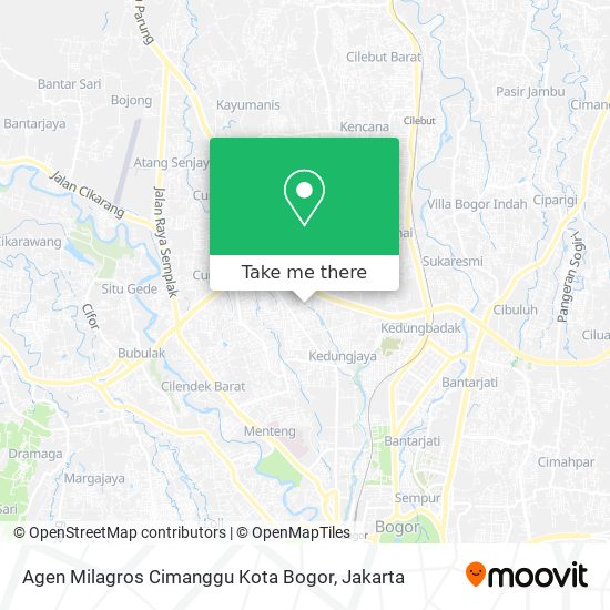 Agen Milagros Cimanggu Kota Bogor map