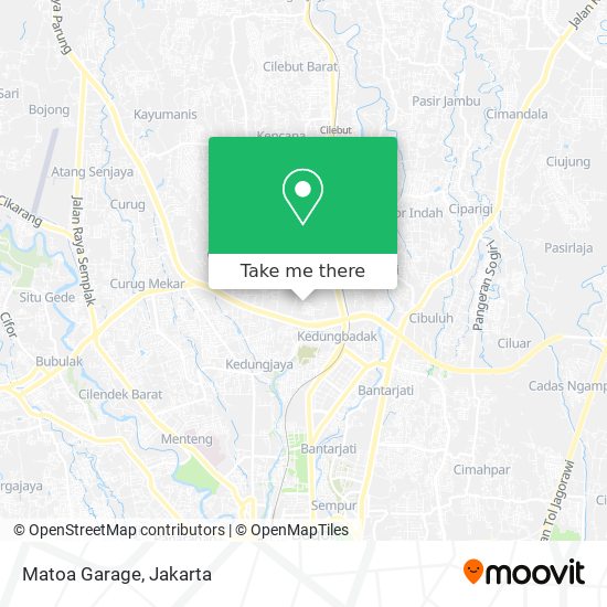 Matoa Garage map